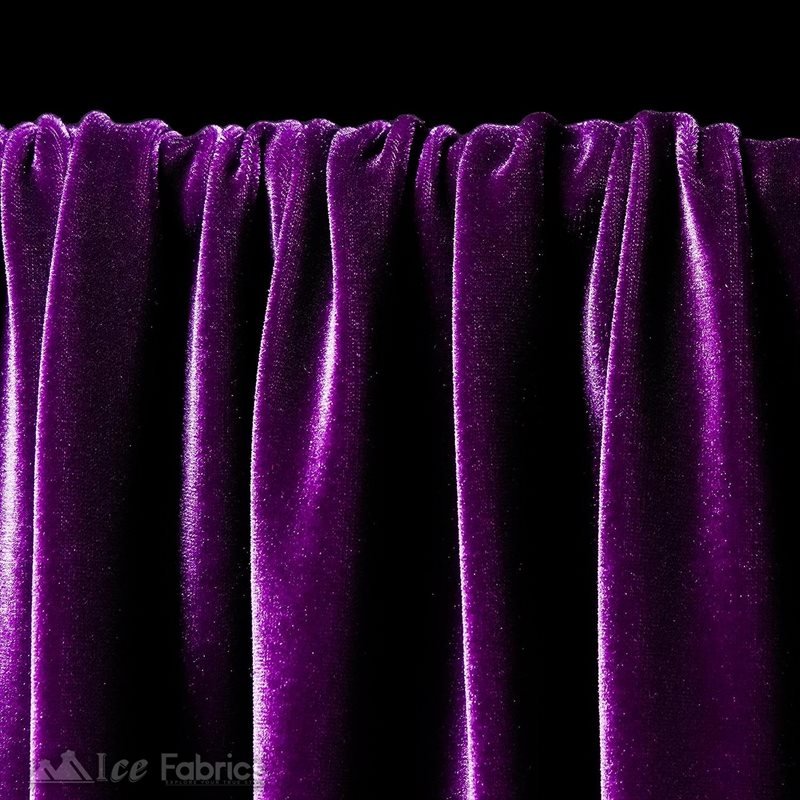 Purple Wholesale Velvet Fabric Stretch | 60" WideICE FABRICSICE FABRICS20 Yards PurplePurple Wholesale Velvet Fabric Stretch | 60" Wide