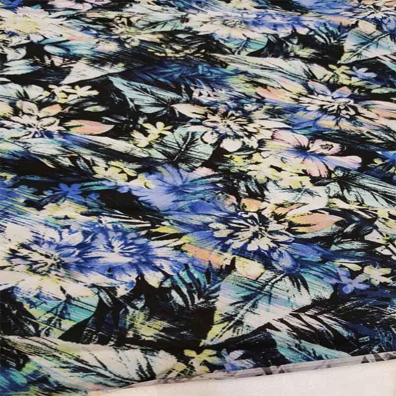 Rayon Challis Hawaiian Flower Tropical Green, Royal Blue, Orange, Black Fabric Soft Organic Kids Dress DrapingChallis FabricICEFABRICICE FABRICSRayon Challis Hawaiian Flower Tropical Green, Royal Blue, Orange, Black Fabric Soft Organic Kids Dress Draping ICEFABRIC