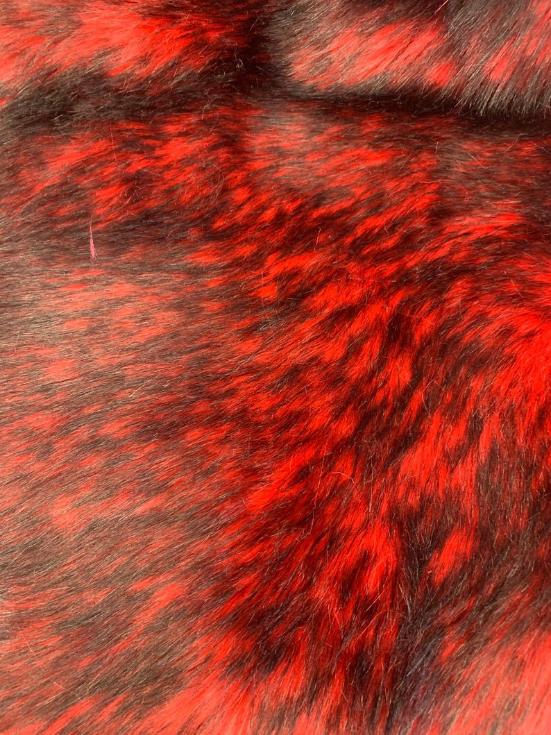 Red Husky Faux Fur Fabric - Shaggy Fur Luxury FabricICE FABRICSICE FABRICSRed Husky Faux Fur Fabric - Shaggy Fur Luxury Fabric ICE FABRICS