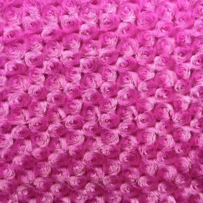 Rich Rose Rosette Floral Minky Fabric | Super Soft FabricICE FABRICSICE FABRICSFuchsiaBy The Yard (60 inches Wide)Rich Rose Rosette Floral Minky Fabric | Super Soft Fabric ICE FABRICS