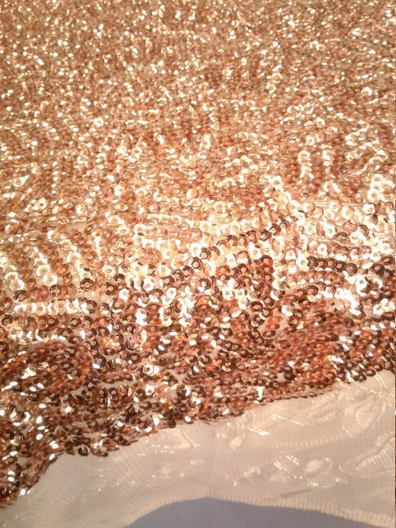 Rose Gold Scale Seaweed Stretch Sequin Mesh Fabric Decoration Fashion Dress Runners TableclothsICE FABRICSICE FABRICSRose Gold Scale Seaweed Stretch Sequin Mesh Fabric Decoration Fashion Dress Runners Tablecloths ICE FABRICS