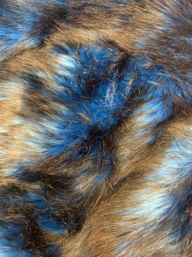 Royal Blue Husky Faux Fur Fabric - Luxury Shaggy Fur FabricICE FABRICSICE FABRICSRoyal Blue Husky Faux Fur Fabric - Luxury Shaggy Fur Fabric ICE FABRICS