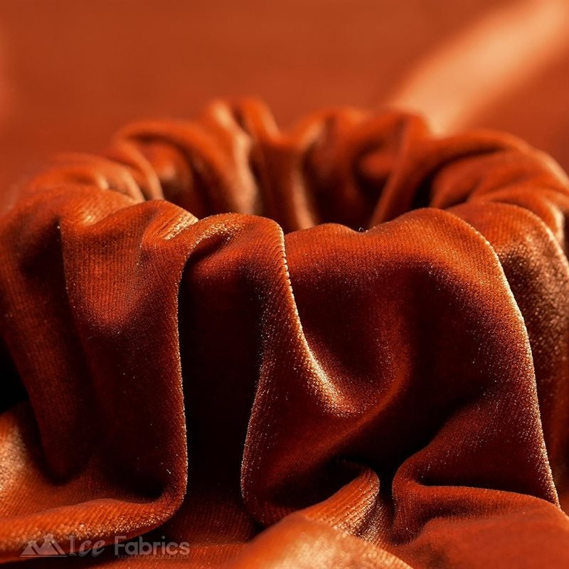 Rust Wholesale Velvet Fabric Stretch | 60" WideICE FABRICSICE FABRICS20 Yards Royal BlueRust Wholesale Velvet Fabric Stretch | 60" Wide