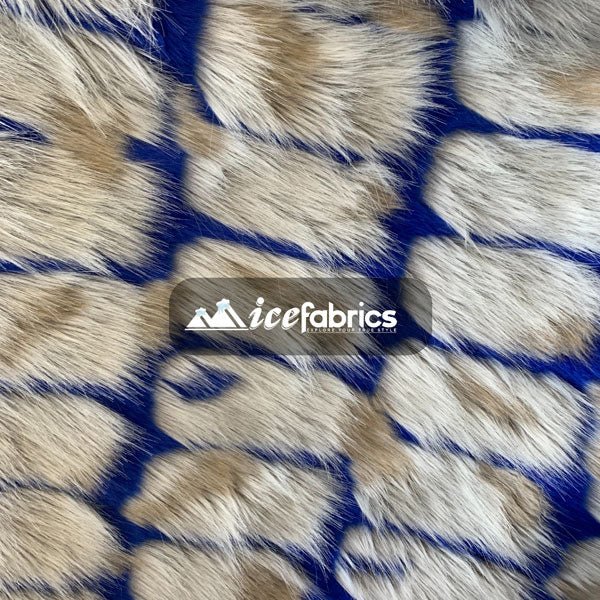 Leopard Fake Faux Fur Fabric By The Yard - Faux Fur Material Fashion Fabric