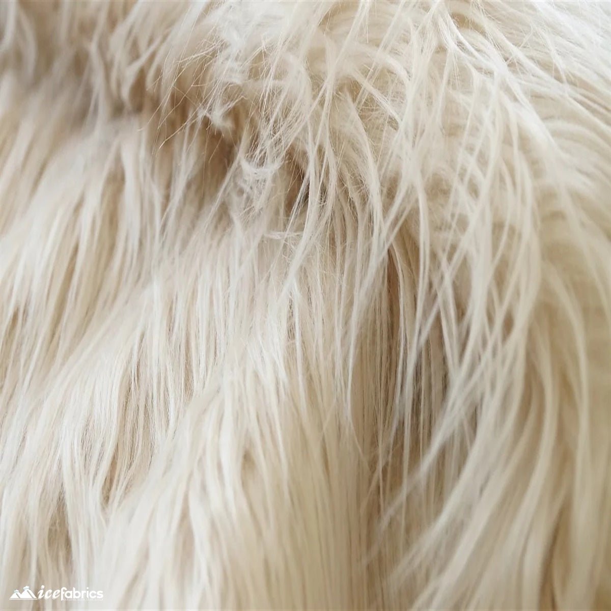 Shaggy Mohair Faux Fur Fabric/ 4 Inches Long PileICE FABRICSICE FABRICSCream1/2 Yard (60 inches Wide)Shaggy Mohair Faux Fur Fabric/ 4 Inches Long Pile ICE FABRICS