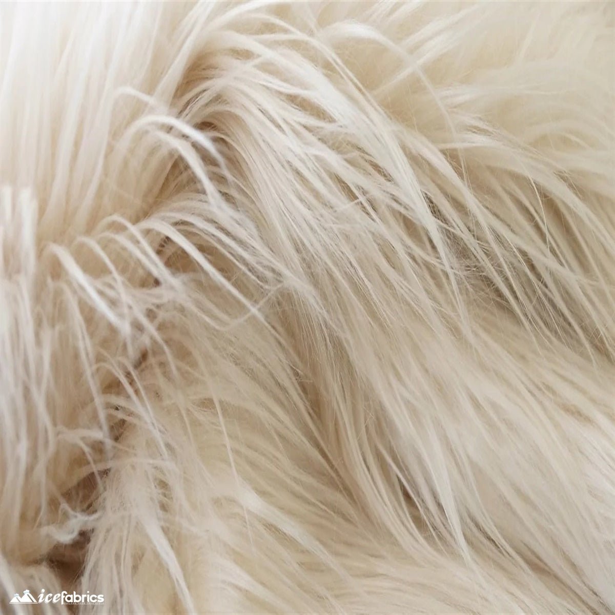 Shaggy Mohair Faux Fur Fabric/ 4 Inches Long PileICE FABRICSICE FABRICSCream1/2 Yard (60 inches Wide)Shaggy Mohair Faux Fur Fabric/ 4 Inches Long Pile ICE FABRICS