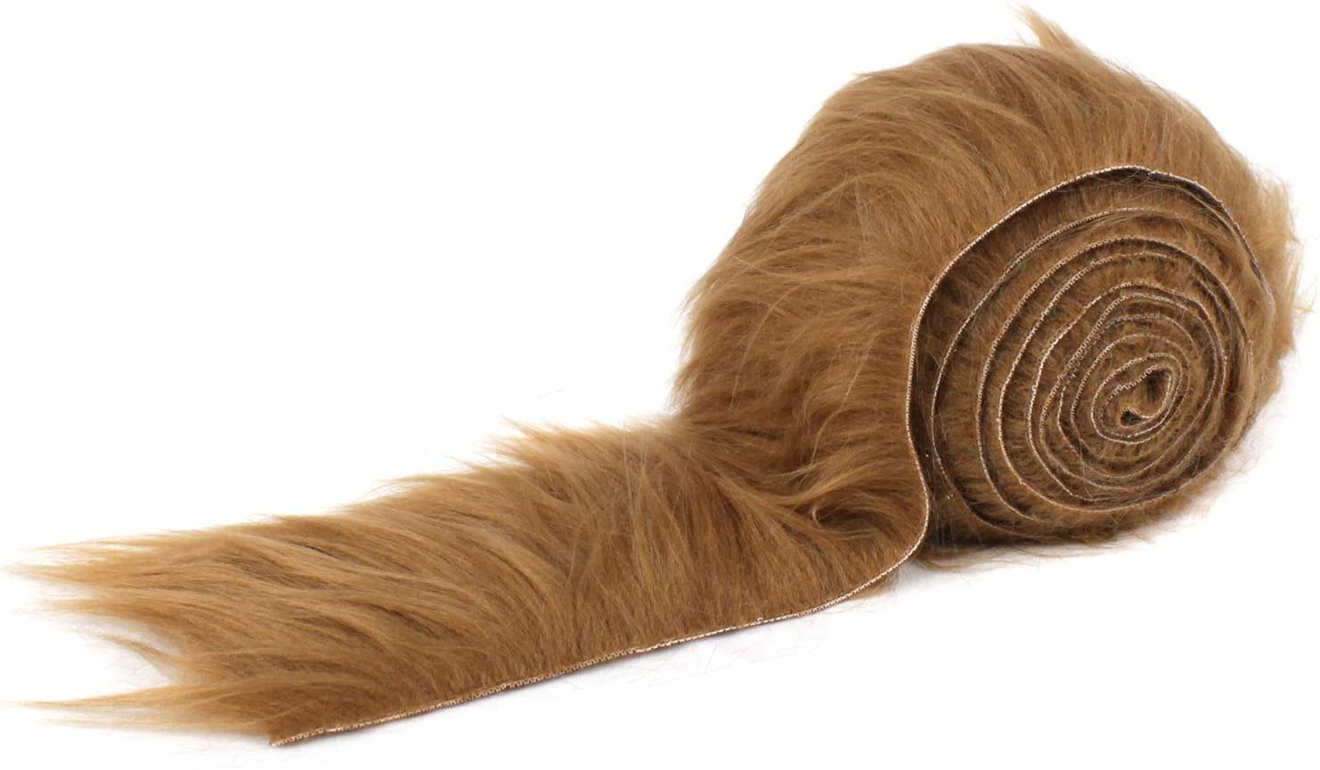 Shaggy Mohair Faux Fur Fabric Strips Ribbon | Precut Faux Fur TrimICE FABRICSICE FABRICSMohair Shaggy Stripe Light Brown2’’ Wide X 60’’ LongLight BrownShaggy Mohair Faux Fur Fabric Strips Ribbon | Precut Faux Fur Trim ICE FABRICS