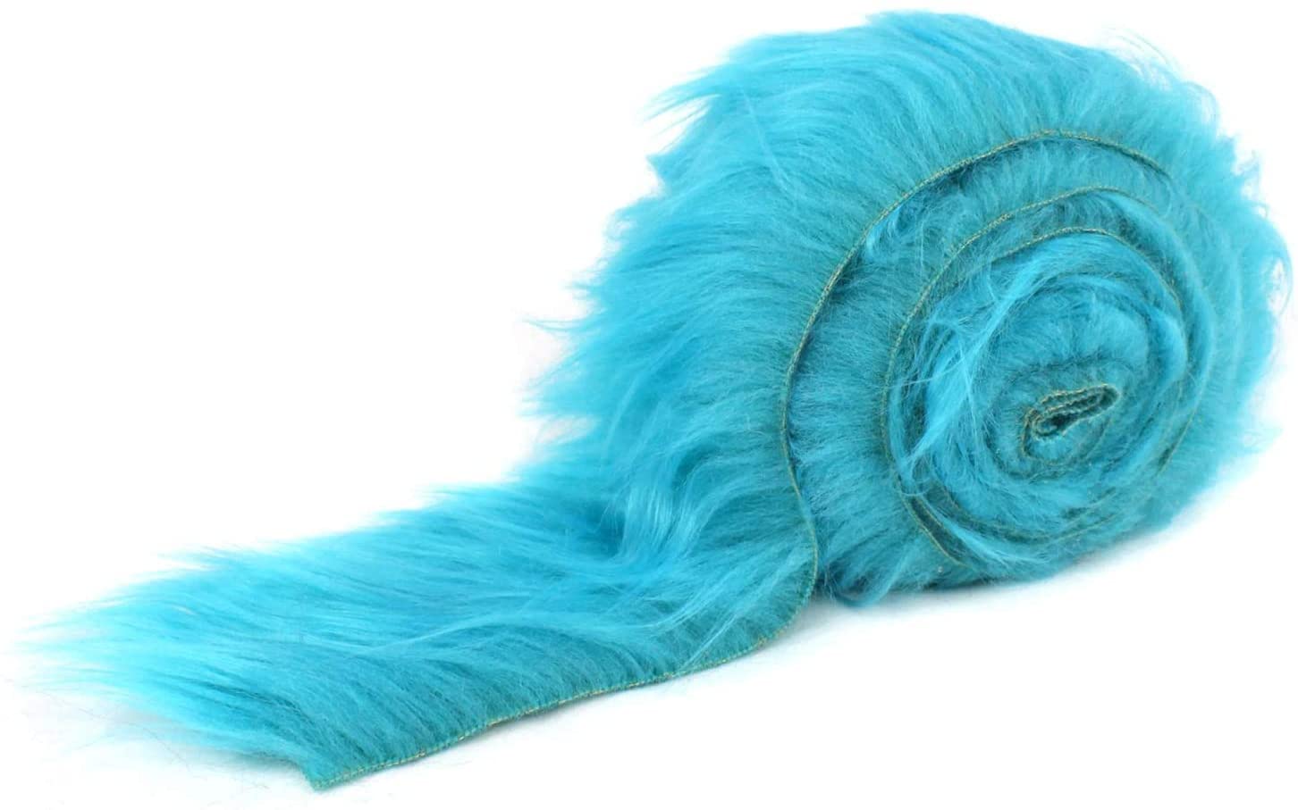 Shaggy Mohair Faux Fur Fabric Strips Ribbon | Precut Faux Fur TrimICE FABRICSICE FABRICSMohair Shaggy Stripe Turquoise2’’ Wide X 60’’ LongTurquoiseShaggy Mohair Faux Fur Fabric Strips Ribbon | Precut Faux Fur Trim ICE FABRICS