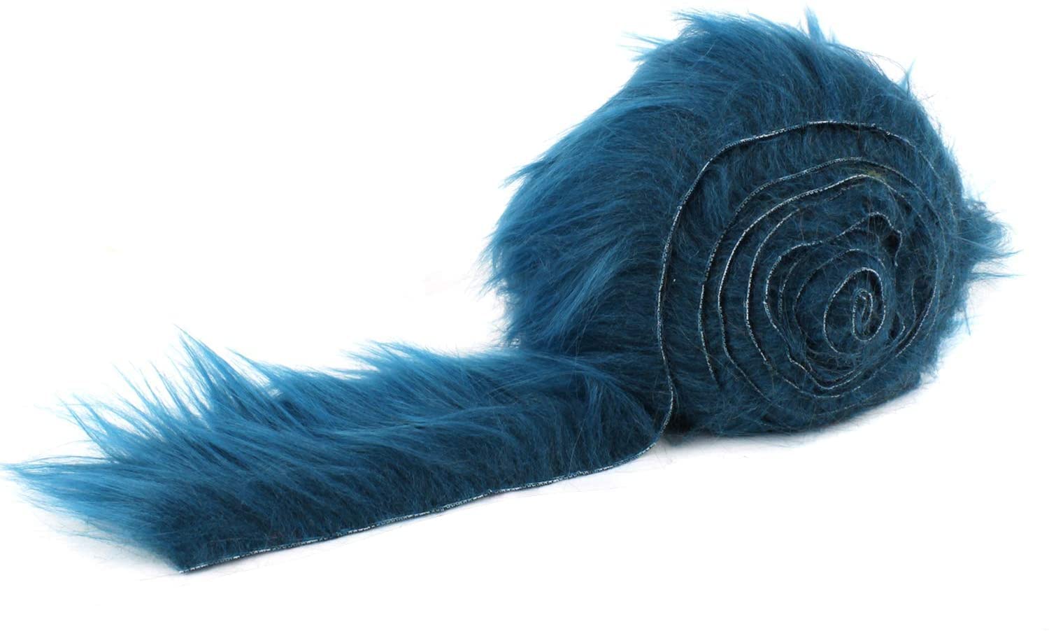 Shaggy Mohair Faux Fur Fabric Strips Ribbon | Precut Faux Fur TrimICE FABRICSICE FABRICSMohair Shaggy Stripe Teal2’’ Wide X 60’’ LongTealShaggy Mohair Faux Fur Fabric Strips Ribbon | Precut Faux Fur Trim ICE FABRICS