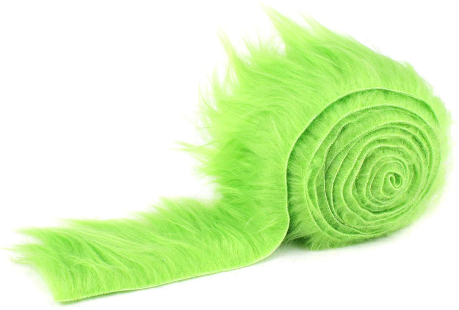 Shaggy Mohair Faux Fur Fabric Strips Ribbon | Precut Faux Fur TrimICE FABRICSICE FABRICSMohair Shaggy Stripe Lime Green2’’ Wide X 60’’ LongLime GreenShaggy Mohair Faux Fur Fabric Strips Ribbon | Precut Faux Fur Trim ICE FABRICS