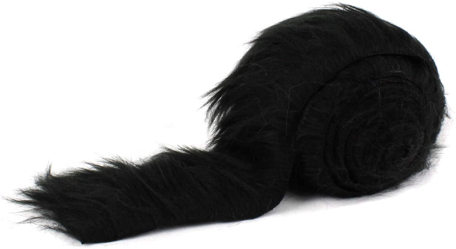 Shaggy Mohair Faux Fur Fabric Strips Ribbon | Precut Faux Fur TrimICE FABRICSICE FABRICSMohair Shaggy Stripe Black2’’ Wide X 60’’ LongBlackShaggy Mohair Faux Fur Fabric Strips Ribbon | Precut Faux Fur Trim ICE FABRICS