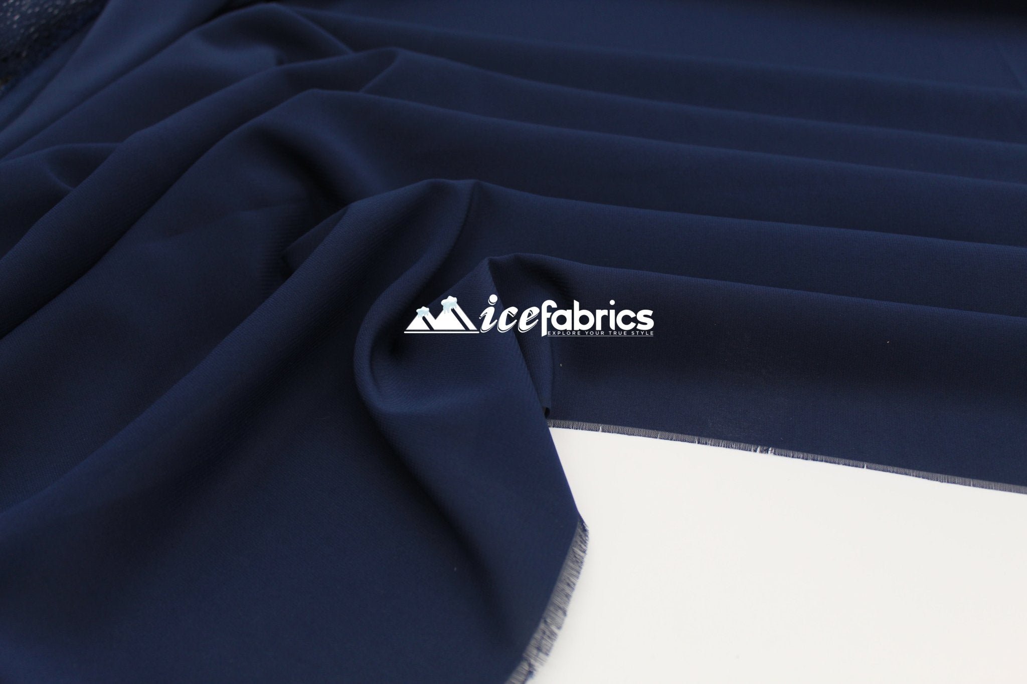 Silk Fabric Stretch Chiffon Fabric/ Spandex Fabric/ Navy BlueChiffon FabricICE FABRICSICE FABRICSNavy BluePer YardSilk Fabric Stretch Chiffon Fabric/ Spandex Fabric/ Navy Blue ICE FABRICS
