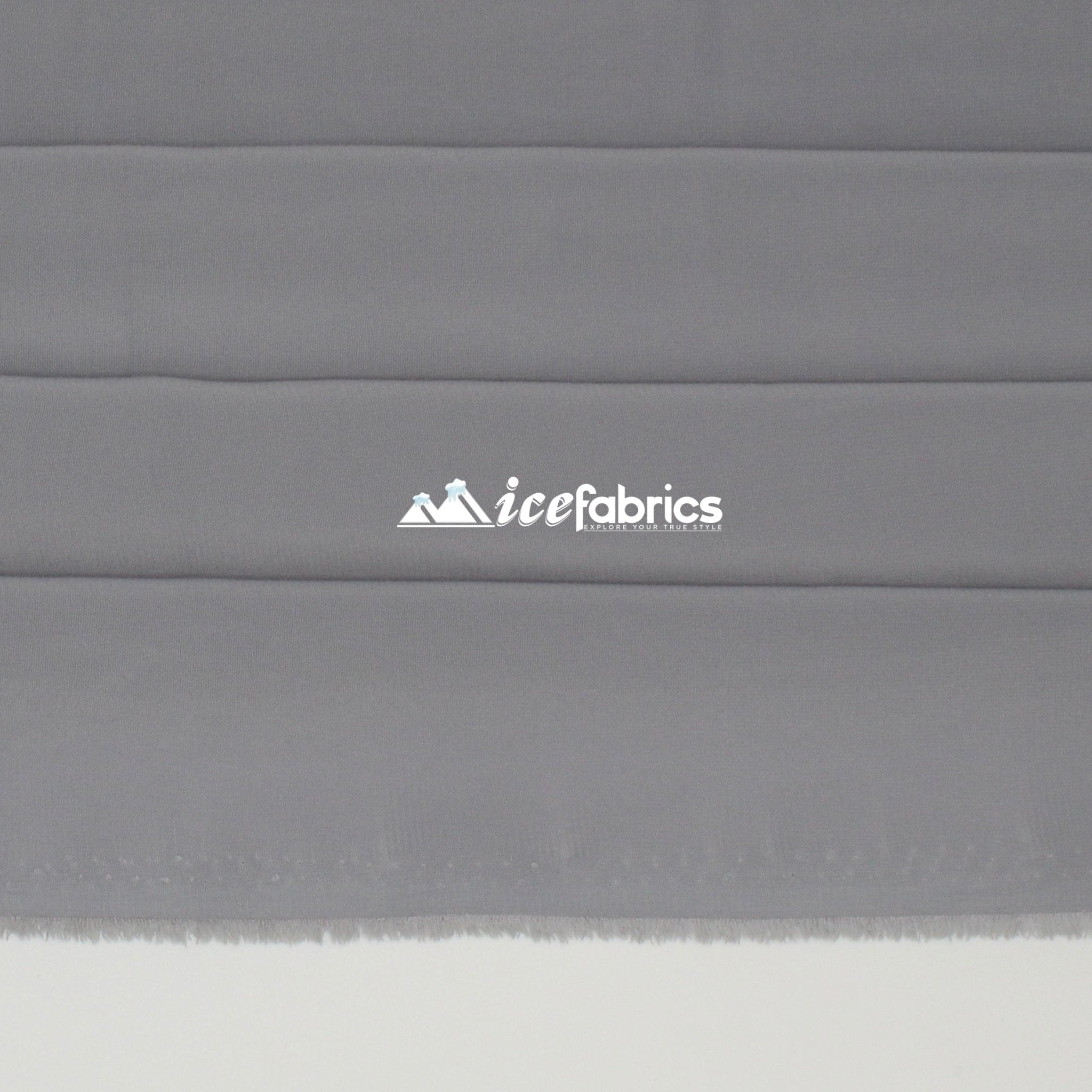 Silky 2 Way Stretch Spandex Chiffon Fabric By The YardChiffon FabricICE FABRICSICE FABRICSSilverPer YardSilky 2 Way Stretch Spandex Chiffon Fabric By The Yard ICE FABRICS