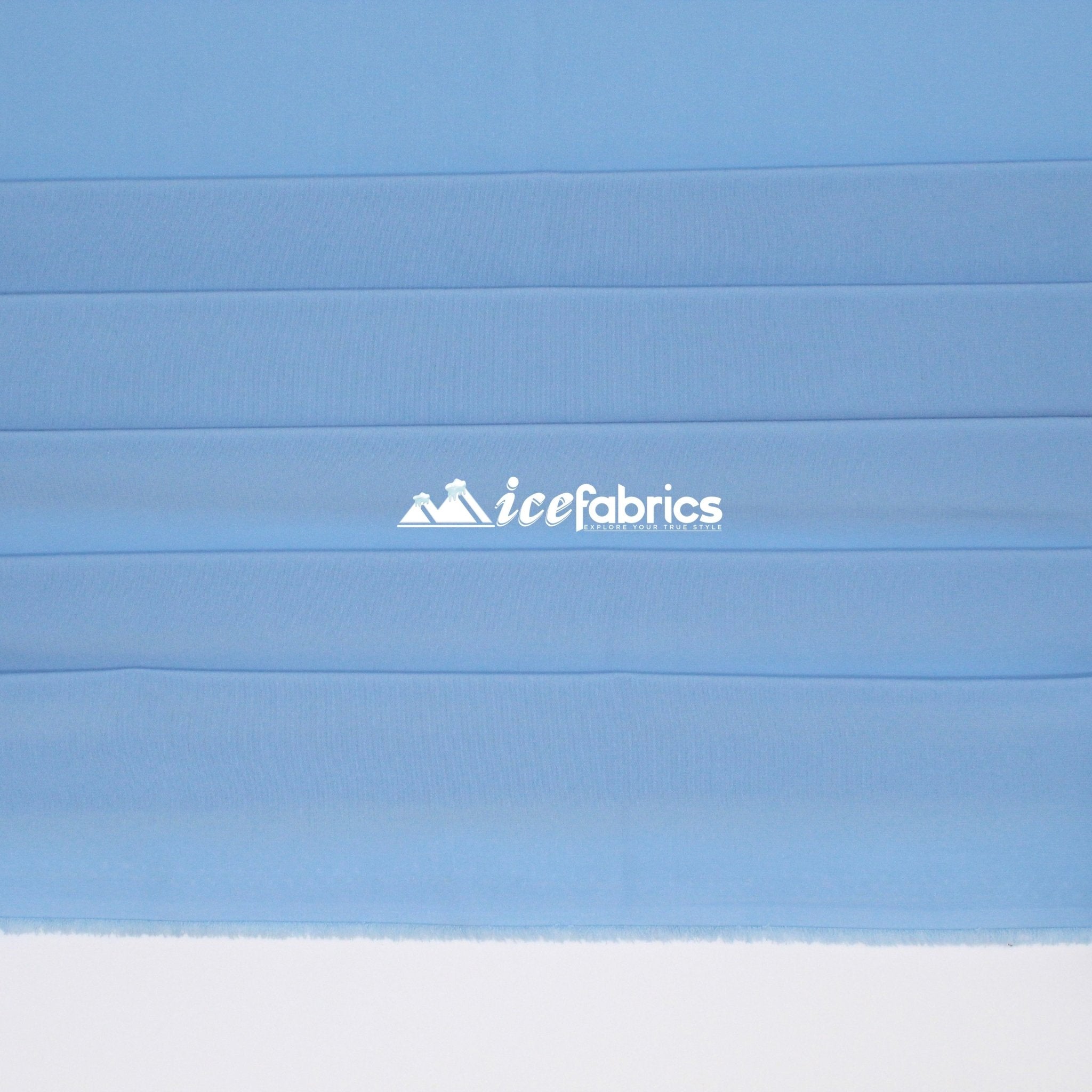 Silky 2 Way Stretch Spandex Chiffon Fabric By The YardChiffon FabricICE FABRICSICE FABRICSBaby BluePer YardSilky 2 Way Stretch Spandex Chiffon Fabric By The Yard ICE FABRICS