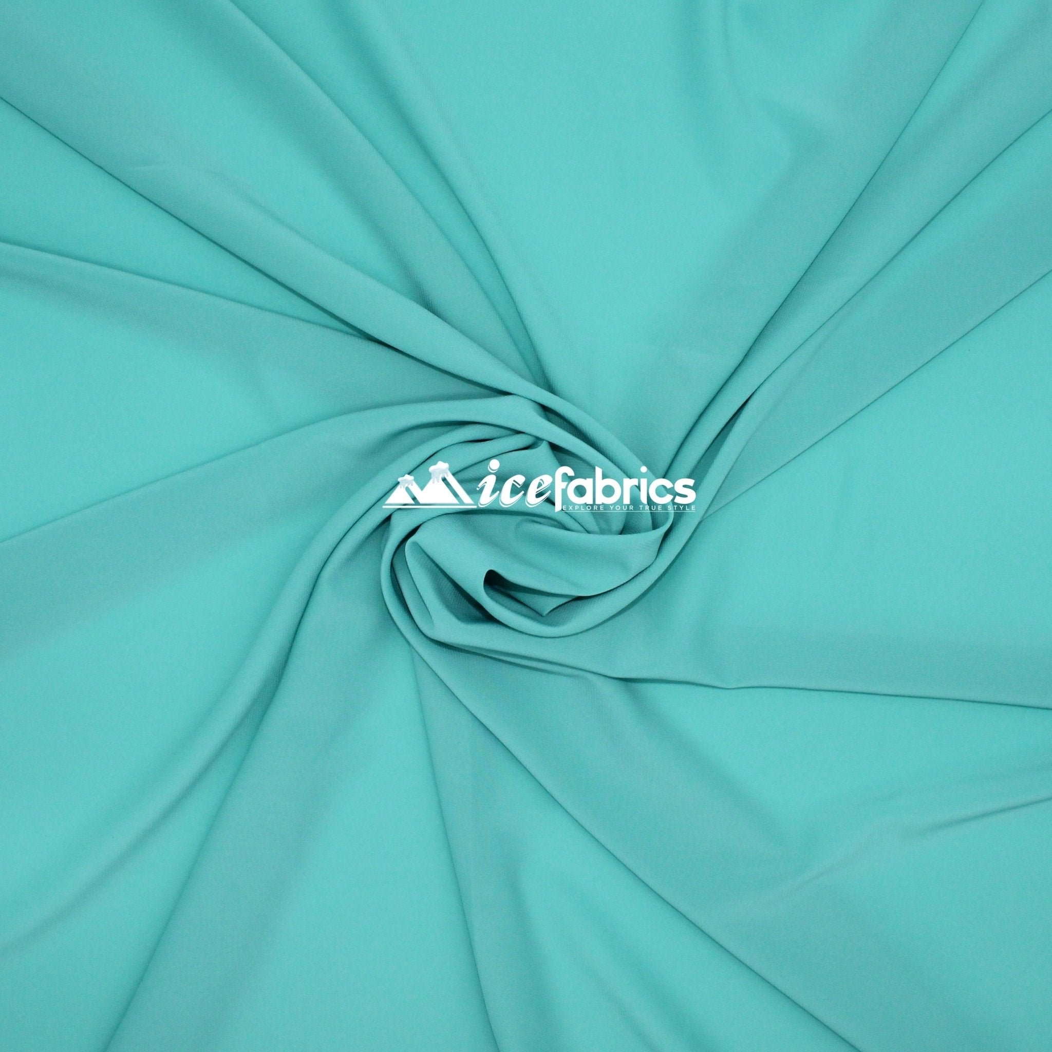Silky 2 Way Stretch Spandex Chiffon Fabric By The YardChiffon FabricICE FABRICSICE FABRICSAqua GreenPer YardSilky 2 Way Stretch Spandex Chiffon Fabric By The Yard ICE FABRICS