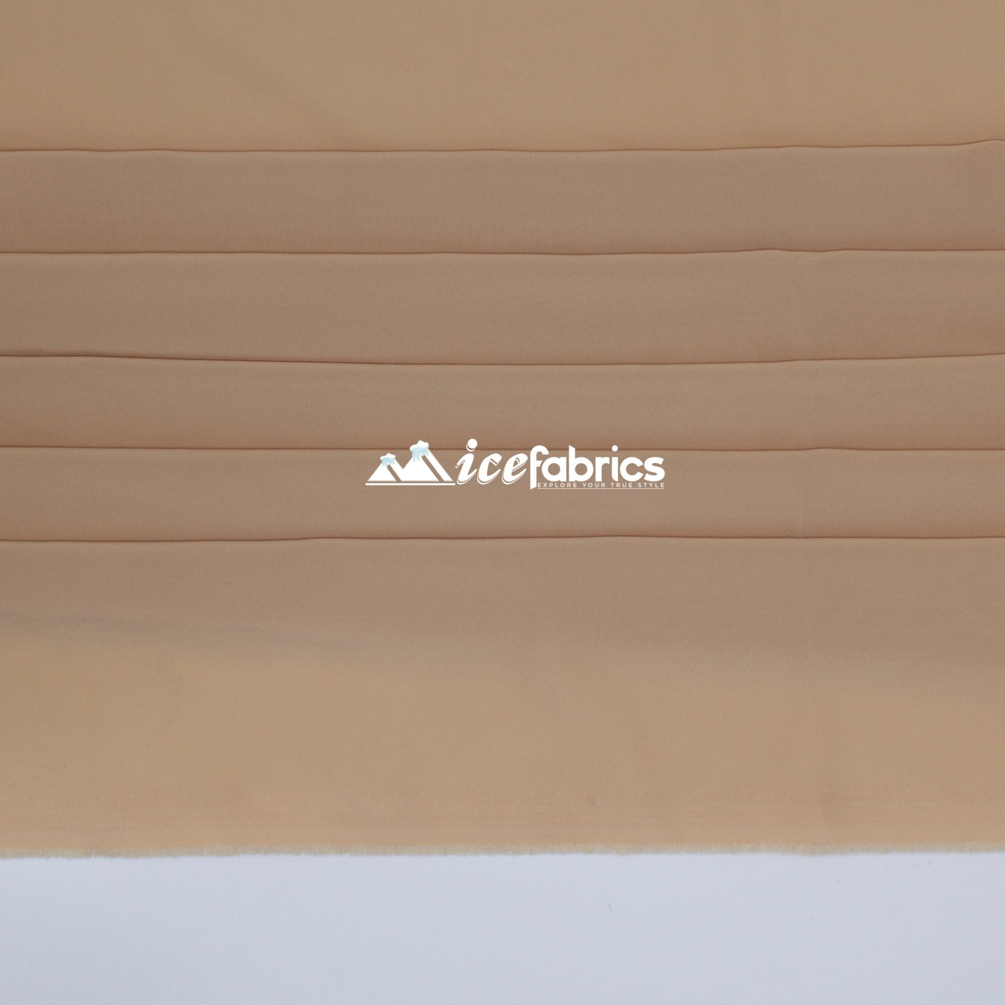 Silky 2 Way Stretch Spandex Chiffon Fabric By The YardChiffon FabricICE FABRICSICE FABRICSNudePer YardSilky 2 Way Stretch Spandex Chiffon Fabric By The Yard ICE FABRICS