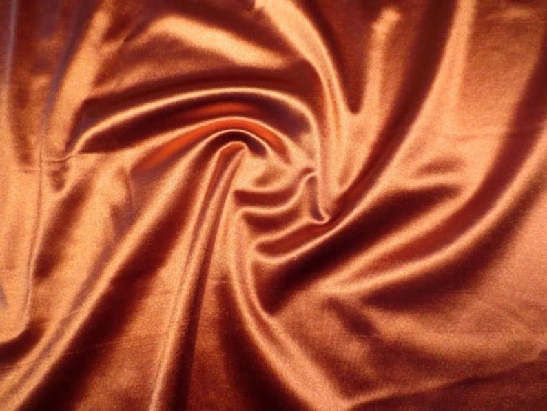 Silky Charmeuse Stretch Satin Fabric By The Roll(25 yards) Wholesale FabricSatin FabricICEFABRICICE FABRICSCopperBy The Roll (60" Wide)Silky Charmeuse Stretch Satin Fabric By The Roll(25 yards) Wholesale Fabric ICEFABRIC