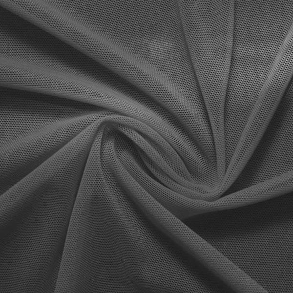 Slate Gray Classic Power Mesh 4 Way Stretch Fabric