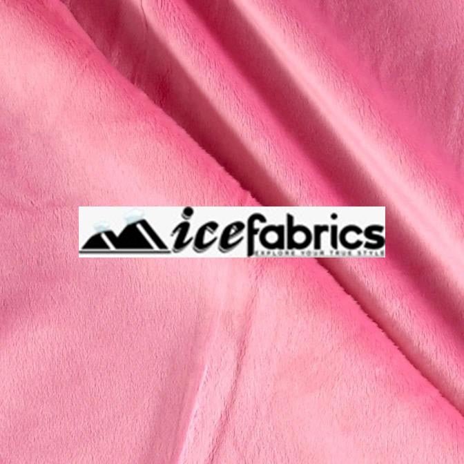 Solid Minky Fabric By The Roll (20 Yards Bolt) Wholesale FabricMinkyICEFABRICICE FABRICSHot PinkBy The Roll (60" Wide)Solid Minky Fabric By The Roll (20 Yards Bolt) Wholesale Fabric ICEFABRIC