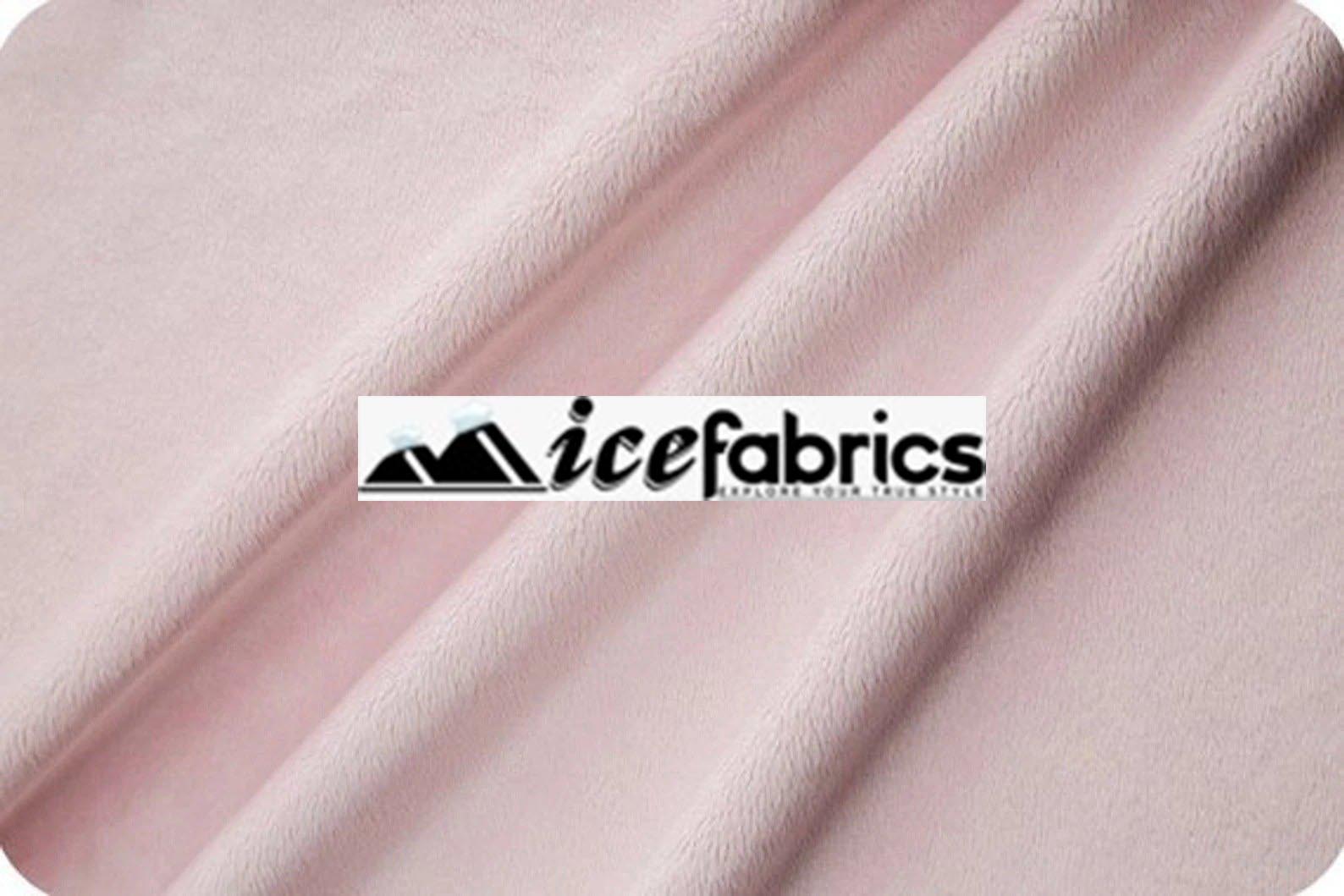 Solid Minky Fabric By The Roll (20 Yards Bolt) Wholesale FabricMinkyICEFABRICICE FABRICSLight PinkBy The Roll (60" Wide)Solid Minky Fabric By The Roll (20 Yards Bolt) Wholesale Fabric ICEFABRIC