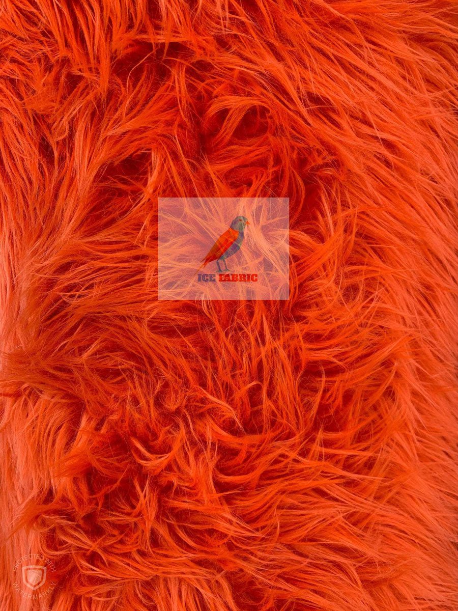 Solid Mongolian Long Pile Animal Faux Fur Fabric For Coats, Fur Clothing, Blankets, Bed Spreads, Throw Blanket Sold By The YardICEFABRICICE FABRICSOrangeBy The Yard (60 inches Wide)Solid Mongolian Long Pile Animal Faux Fur Fabric For Coats, Fur Clothing, Blankets, Bed Spreads, Throw Blanket Sold By The Yard ICEFABRIC