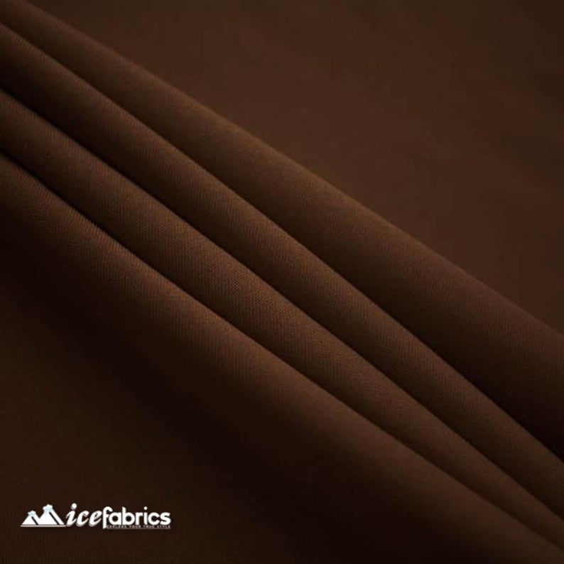 Solid Poly Poplin Fabric/ ‘’60 inches width/ BrownPoplin FabricICE FABRICSICE FABRICSSolid Poly Poplin Fabric/ ‘’60 inches width/ Brown ICE FABRICS