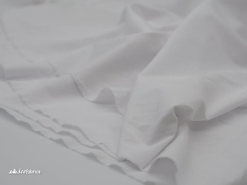 Spandex Cotton Fabric "60 WIDTH %5 Spandex FabricCotton FabricICEFABRICICE FABRICSWhiteSpandex Cotton Fabric "60 WIDTH %5 Spandex Fabric ICEFABRIC