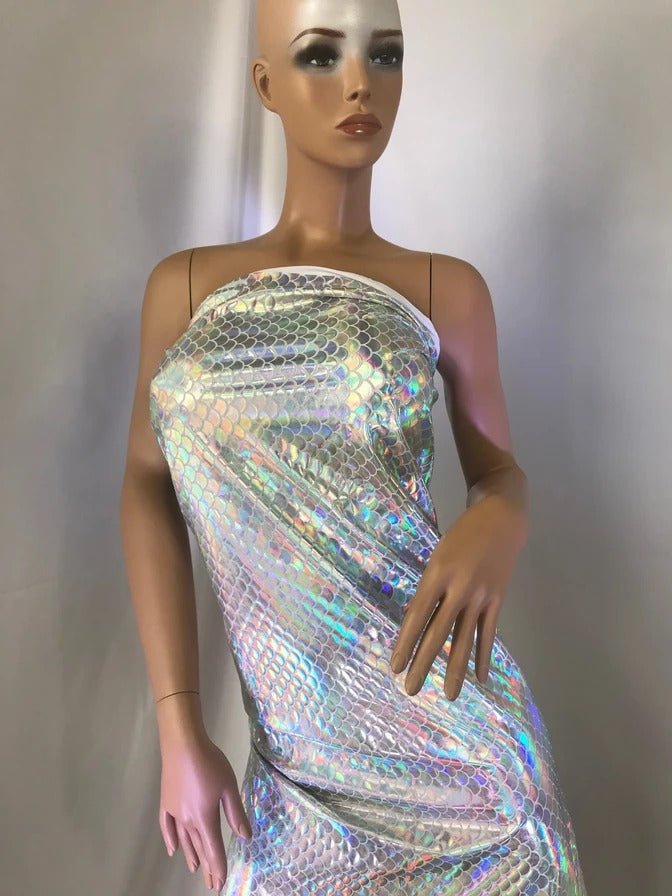 Spandex Mermaid Scale Sparkle Hologram Spandex Fabric By The YardSpandex FabricICE FABRICSICE FABRICSFuchsiaSpandex Mermaid Scale Sparkle Hologram Spandex Fabric By The Yard ICE FABRICS