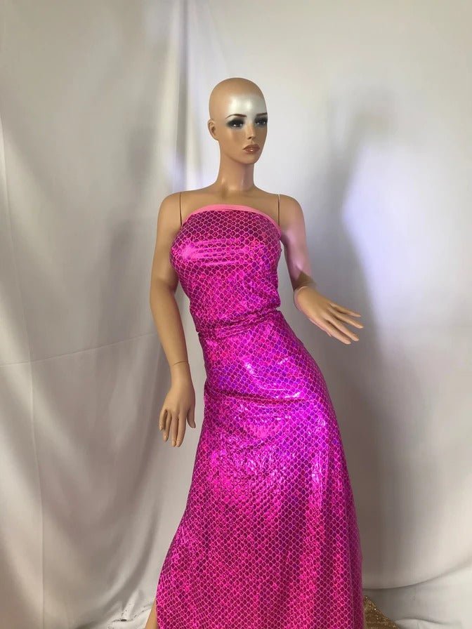 Spandex Mermaid Scale Sparkle Hologram Spandex Fabric By The YardSpandex FabricICE FABRICSICE FABRICSPinkSpandex Mermaid Scale Sparkle Hologram Spandex Fabric By The Yard ICE FABRICS
