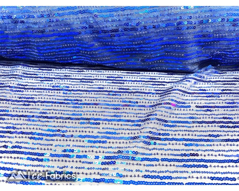 Stretch Beaded Fabric with Embroidery Sequin on MeshICE FABRICSICE FABRICSRoyal Blue60" WideStretch Beaded Fabric with Embroidery Sequin on Mesh