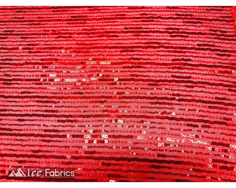 Stretch Beaded Fabric with Embroidery Sequin on MeshICE FABRICSICE FABRICSRed60" WideStretch Beaded Fabric with Embroidery Sequin on Mesh