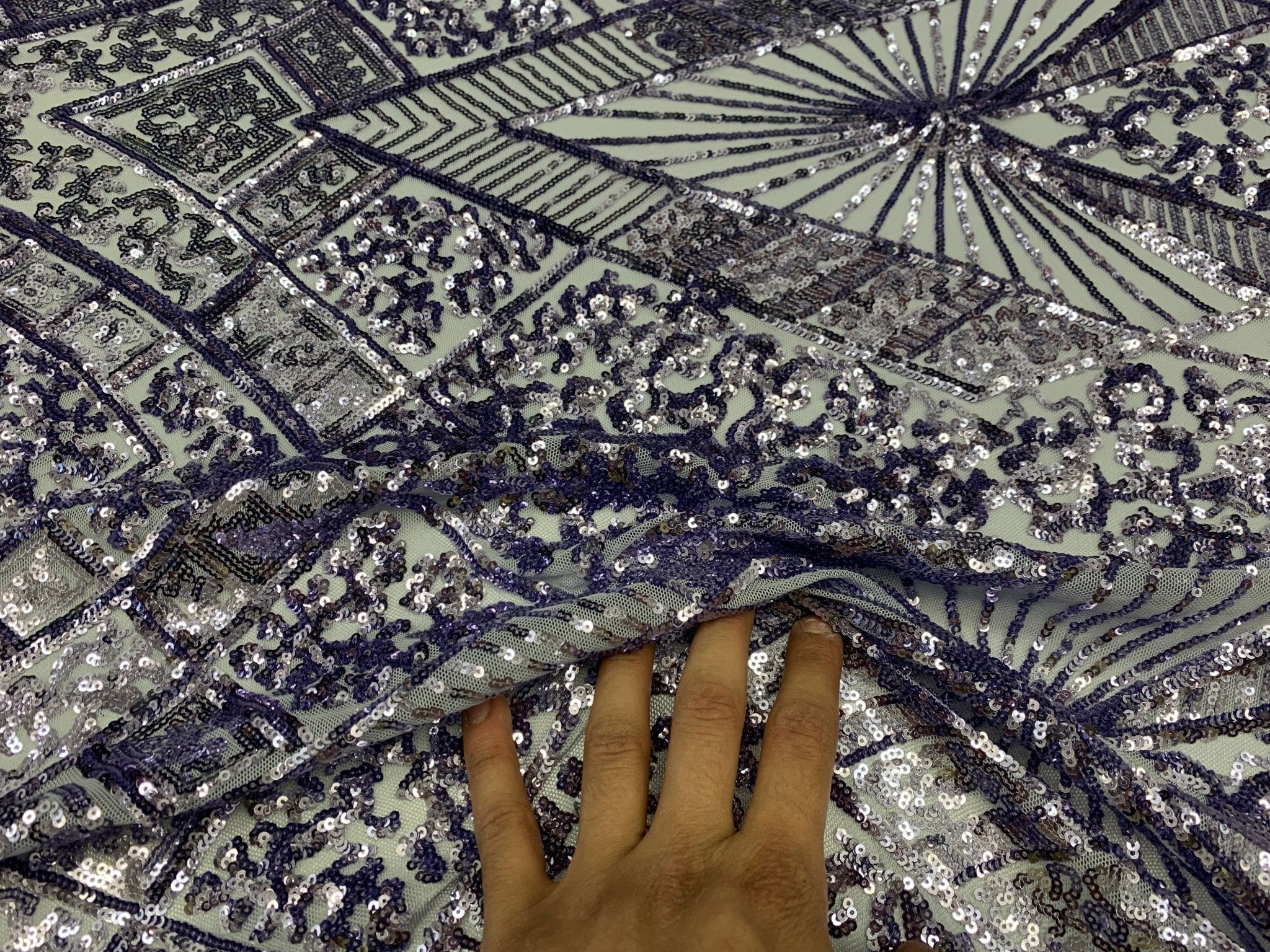 STRETCH SEQUINS Fabric By The Yard_4 Way Stretch Sequins Spandex Mesh Power Mesh Sequins Lace//Embroider Geometric Prom SequinsICEFABRICICE FABRICSLavenderSTRETCH SEQUINS Fabric By The Yard_4 Way Stretch Sequins Spandex Mesh Power Mesh Sequins Lace//Embroider Geometric Prom Sequins ICEFABRIC