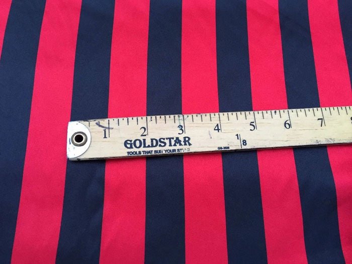 Stripe Bridal Satin Fabric 60" Wide Made in USASatin FabricICEFABRICICE FABRICSRed/blackStripe Bridal Satin Fabric 60" Wide Made in USA ICEFABRIC