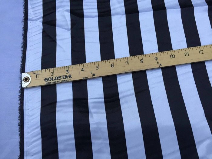 Stripe Bridal Satin Fabric 60" Wide Made in USASatin FabricICEFABRICICE FABRICSWhite/blackStripe Bridal Satin Fabric 60" Wide Made in USA ICEFABRIC
