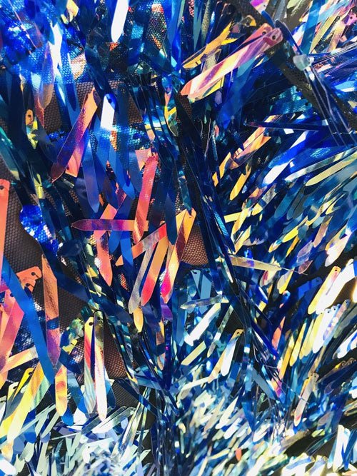 Sword Sequin Fabric Iridescent Fabric HologramICEFABRICICE FABRICSBlueSword Sequin Fabric Iridescent Fabric Hologram ICEFABRIC