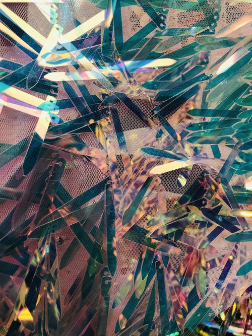 Sword Sequin Fabric Iridescent Fabric HologramICEFABRICICE FABRICSClearSword Sequin Fabric Iridescent Fabric Hologram ICEFABRIC