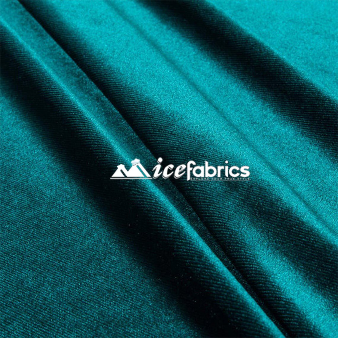 Teal Green Velvet Fabric | 4 Way Stretch SpandexVelvet FabricICE FABRICSICE FABRICSTeal Green Velvet Fabric | 4 Way Stretch Spandex ICE FABRICS