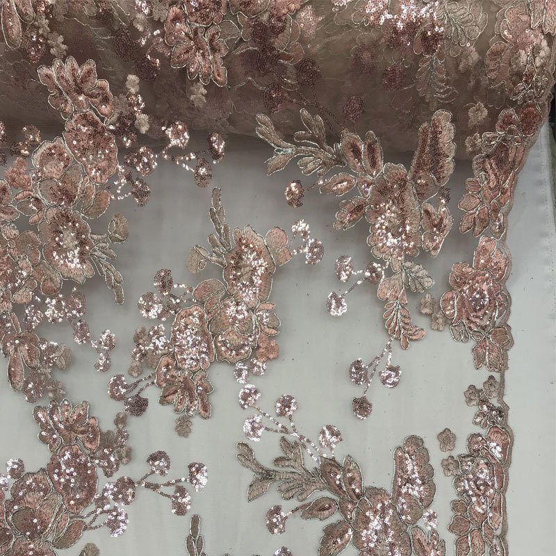 Transparent Prom Design Bridal Mesh Lace Embroidered Wedding FabricICE FABRICSICE FABRICSBlushTransparent Prom Design Bridal Mesh Lace Embroidered Wedding Fabric ICE FABRICS
