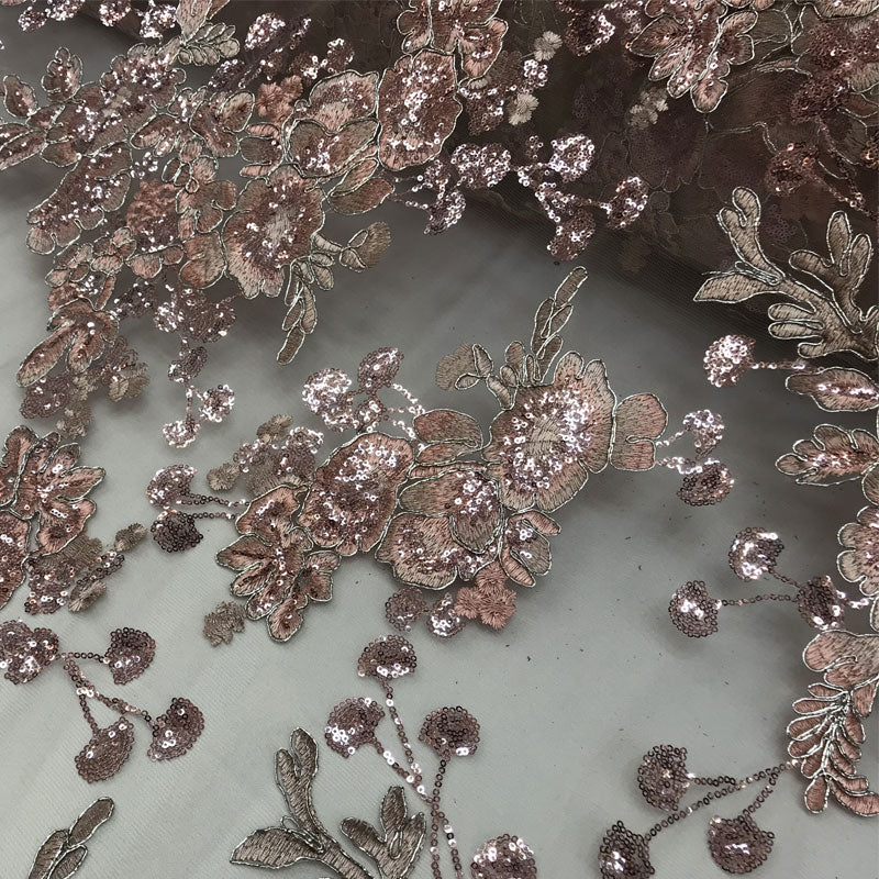 Transparent Prom Design Bridal Mesh Lace Embroidered Wedding FabricICE FABRICSICE FABRICSBlushTransparent Prom Design Bridal Mesh Lace Embroidered Wedding Fabric ICE FABRICS