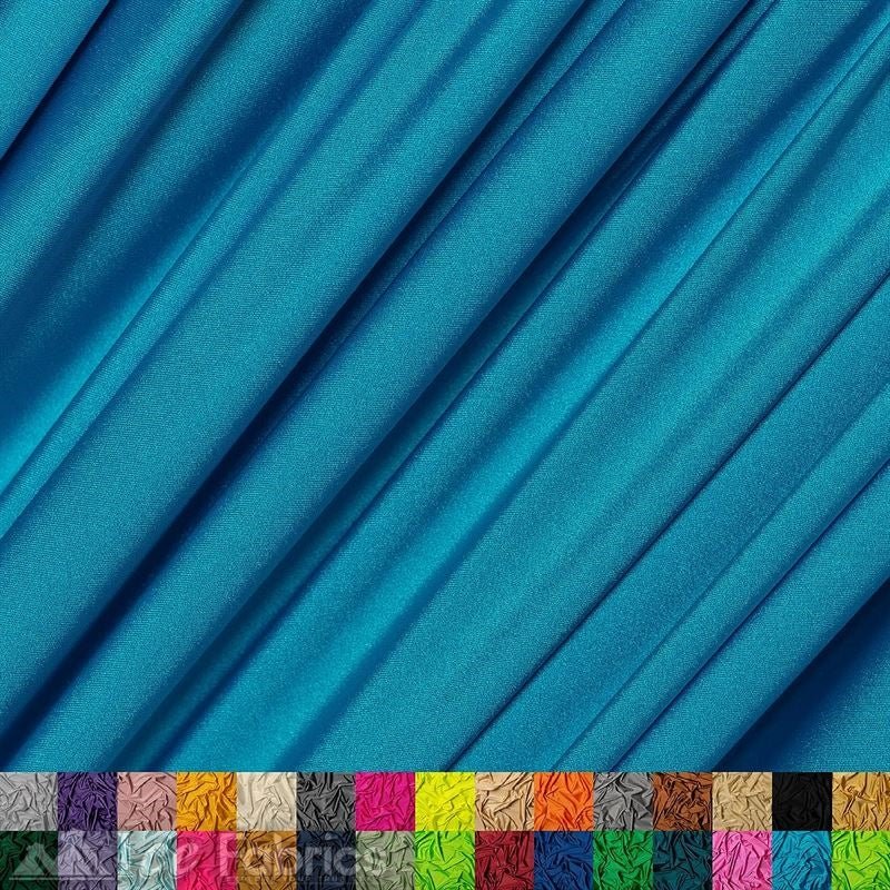 Turquoise 4 Way Stretch Nylon Spandex Fabric WholesaleICE FABRICSICE FABRICSBy The Roll (72" Wide)Turquoise 4 Way Stretch Nylon Spandex Fabric Wholesale ICE FABRICS