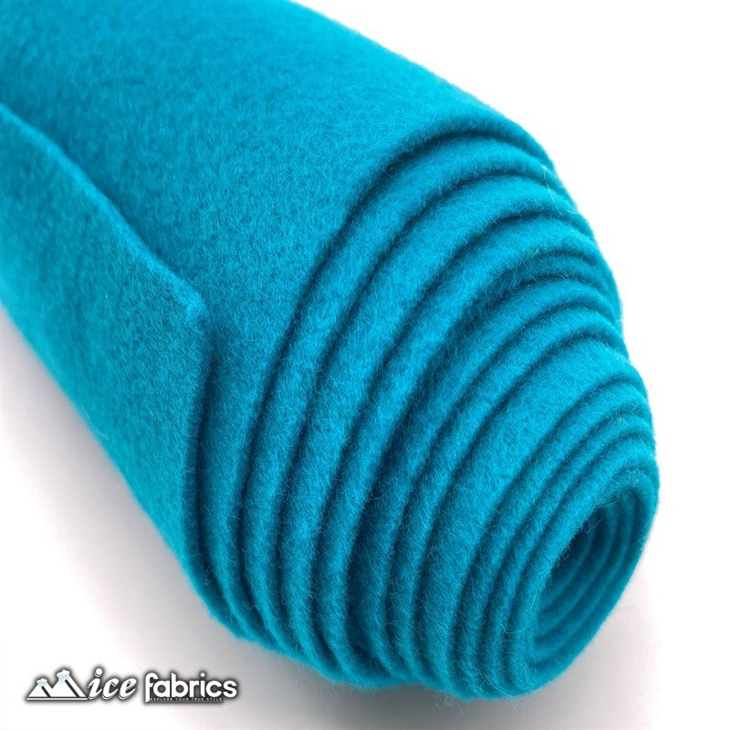 Turquoise Acrylic Wholesale Felt Fabric 1.6mm ThickICE FABRICSICE FABRICSBy The Roll (72" Wide)Turquoise Acrylic Wholesale Felt Fabric (20 Yards Bolt ) 1.6mm Thick ICE FABRICS