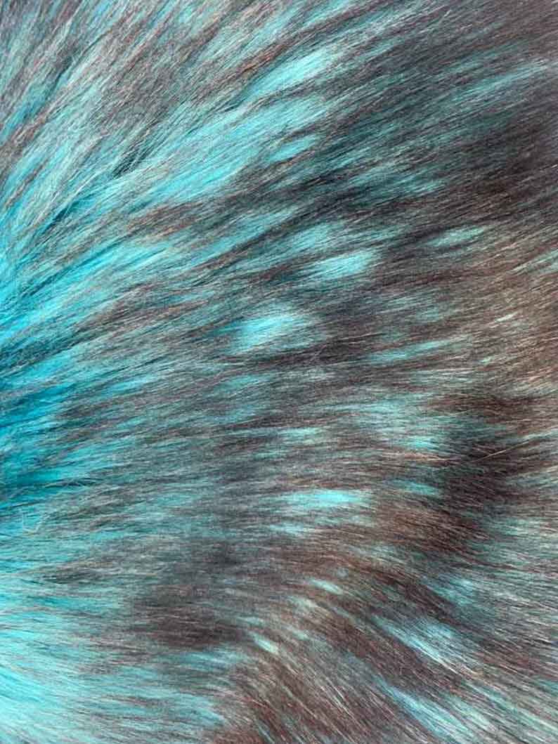 Turquoise Husky Faux Fur Fabric - Shaggy Fur Luxury FabricICE FABRICSICE FABRICSBy The Yard (60 inches Wide)Turquoise Husky Faux Fur Fabric - Shaggy Fur Luxury Fabric ICE FABRICS