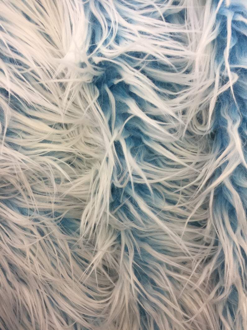 Two Tone Polar Bear Fur Material Faux Fur FabricICEFABRICICE FABRICSTurquoiseBy The Yard (60 inches Wide)Two Tone Polar Bear Fur Material Faux Fur Fabric ICEFABRIC