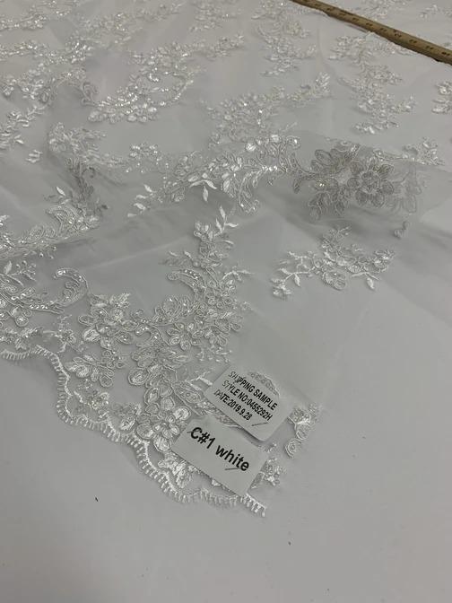 Veil Gowns Fabric Sold By The Yard | French Embroidered Mesh LaceICEFABRICICE FABRICSWhiteVeil Gowns Fabric Sold By The Yard | French Embroidered Mesh LaceICEFABRICICE FABRICSWhiteVeil Gowns Fabric Sold By The Yard | French Embroidered Mesh Lace ICEFABRIC