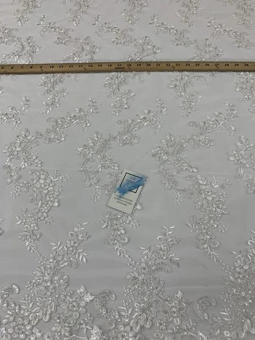 Veil Gowns Fabric Sold By The Yard | French Embroidered Mesh LaceICEFABRICICE FABRICSWhiteVeil Gowns Fabric Sold By The Yard | French Embroidered Mesh LaceICEFABRICICE FABRICSWhiteVeil Gowns Fabric Sold By The Yard | French Embroidered Mesh Lace ICEFABRIC