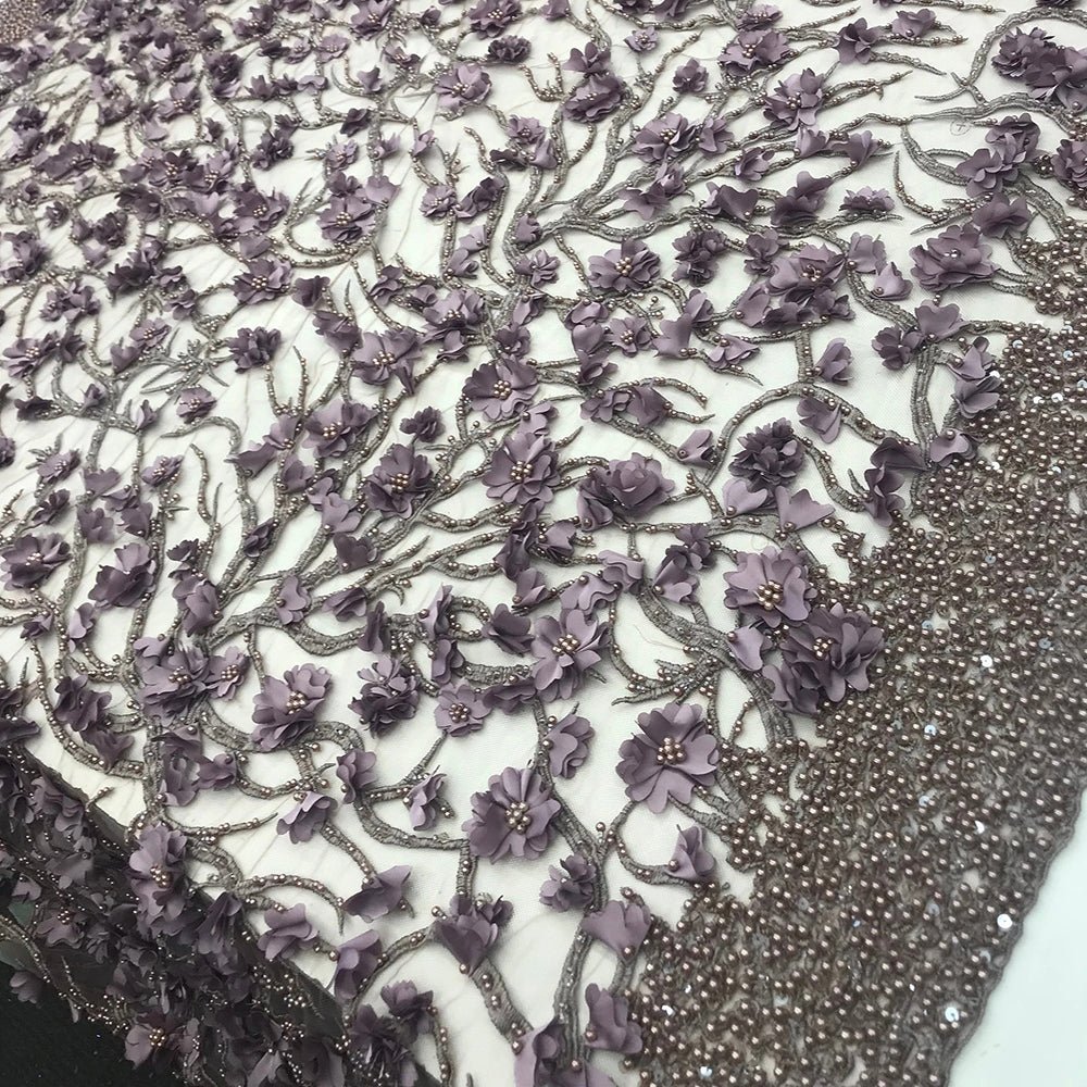 Wedding / Bridal Designed Beaded Mesh Lace FabricICE FABRICSICE FABRICSRedWedding / Bridal Designed Beaded Mesh Lace Fabric ICE FABRICS