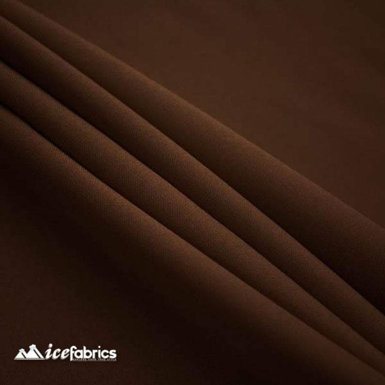 Wholesale Poly Poplin Fabric BrownICE FABRICSICE FABRICSBy The Roll (60" Wide)Wholesale Brown Poly Poplin Fabric ICE FABRICS