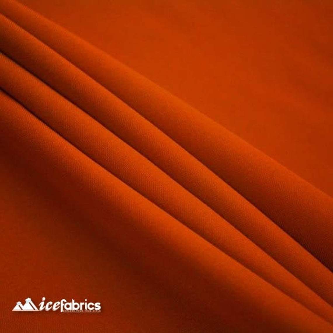 Wholesale Poly Poplin Fabric RustICE FABRICSICE FABRICSBy The Roll (60" Wide)Wholesale Rust Poly Poplin Fabric ICE FABRICS