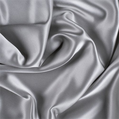 Wholesale Satin Fabric Silky Stretch Charmeuse Satin SilverSatin FabricICEFABRICICE FABRICSBy The Roll (60" Wide)SilverWholesale Satin Fabric Silky Stretch Silver Charmeuse Satin ICEFABRIC