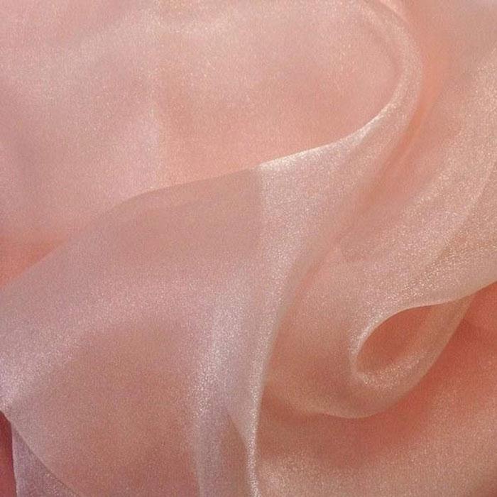 Wholesale Sheer Fabric Crystal Organza Fabric PeachICEFABRICICE FABRICSPeachBy The Roll (58" Wide)Wholesale Sheer Fabric Crystal Organza Fabric Peach ICEFABRIC